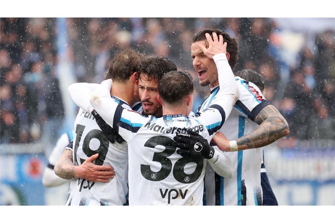 Kollektiver Kickers-Jubel.