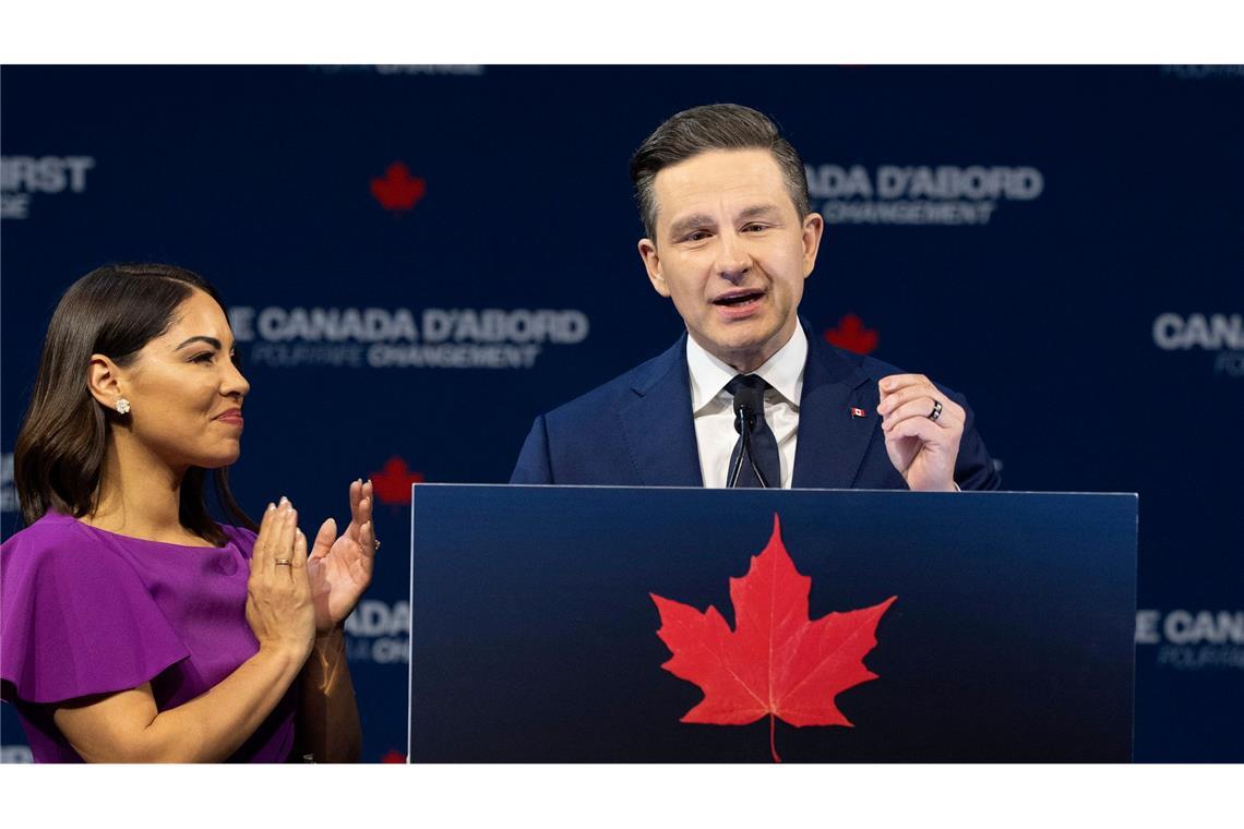 Liberaler Wahlsieg in Kanada: Carney will Trump trotzen Konnte mit seinem Politikstil, der an Trump erinnert, nicht punkten: der Spitzenkandidat der konservativen Partei, Pierre Poilievre.