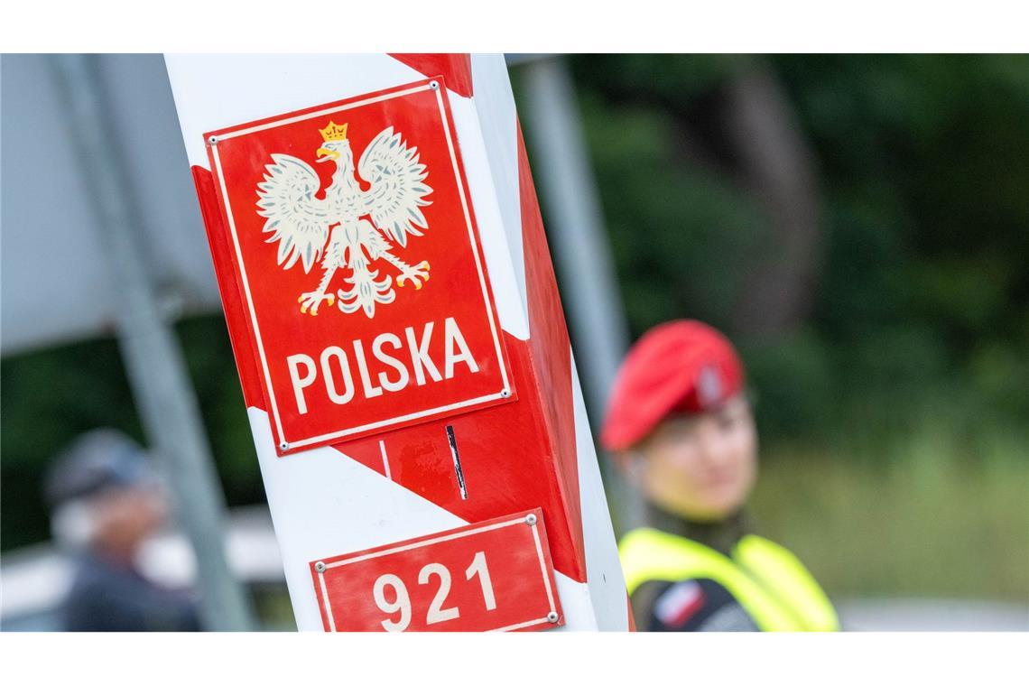 Kontrolle an der polnischen Grenze