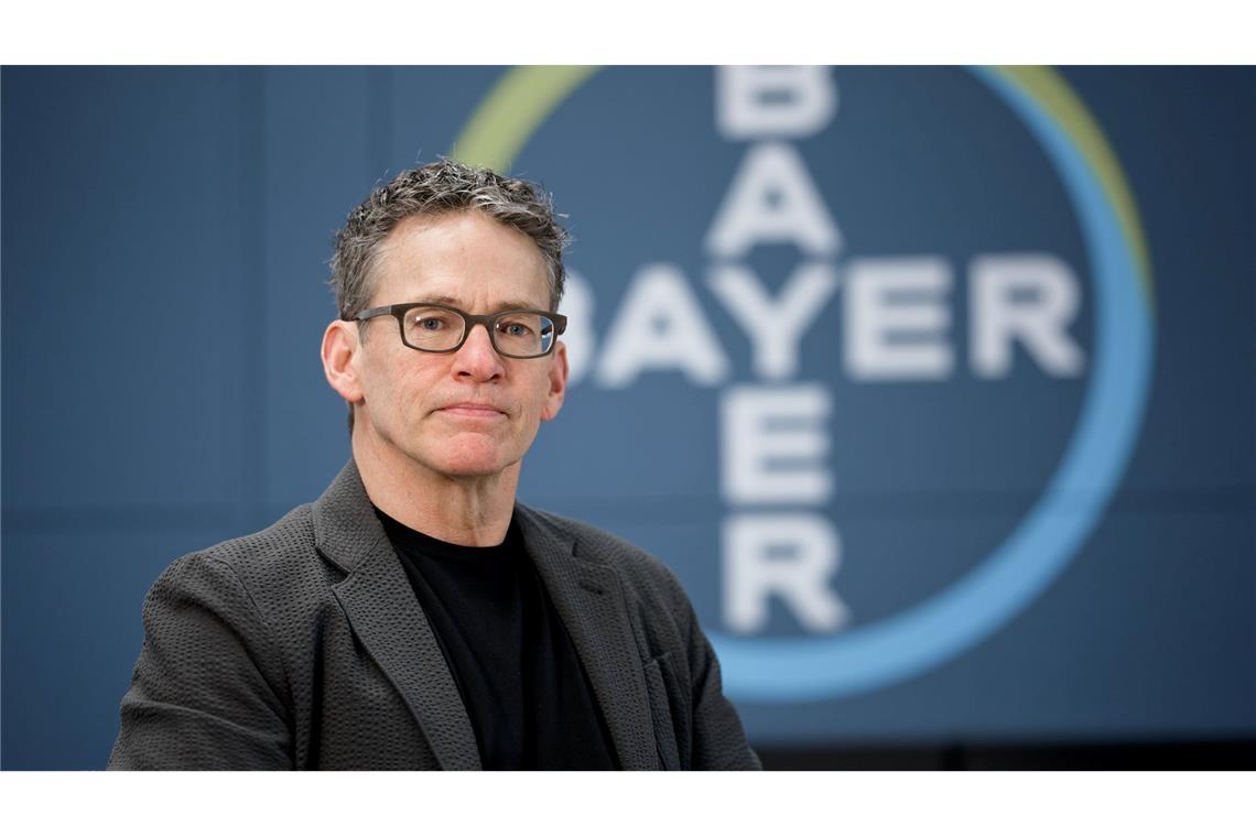 Konzernchef Bill Anderson sieht Bayer auf einem guten Weg.
