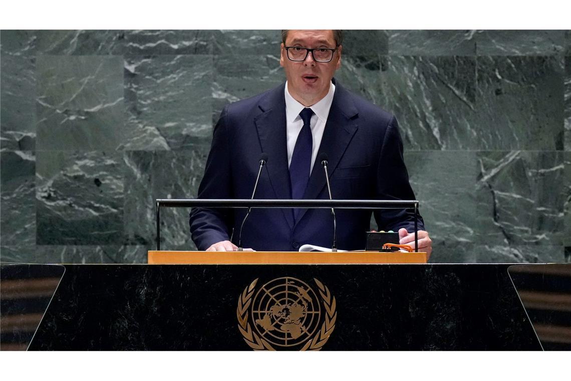 Explosion im Kosovo - Regierung beschuldigt Serbien Kosovo macht Serbien für eine Explosion an einem Wasserkanal verantwortlich. Serbiens Staatspräsident Aleksandar Vucic weist dies zurück. (Archivbild)