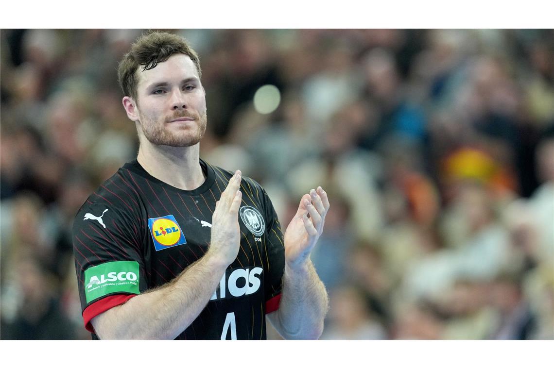 Kreis: Johannes Golla, 28 Jahre, 108 Länderspiele, 377 Tore, SG Flensburg-Handewitt.