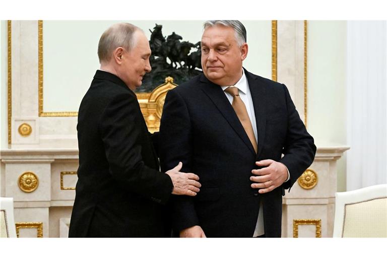 Kremlchef Wladimir Putin lässt auf Bitte des ungarischen Ministerpräsidenten Viktor Orban zwei Kriegsgefangene frei. (Archivbild)