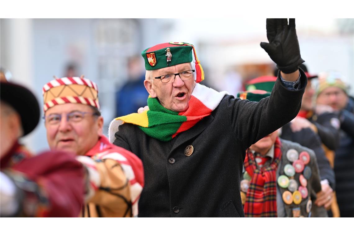 Kretschmann ist auch leidenschaftlicher Fasnetsanhänger - und isst einmal im Jahr Rinderinnereien mit seiner Zunft.