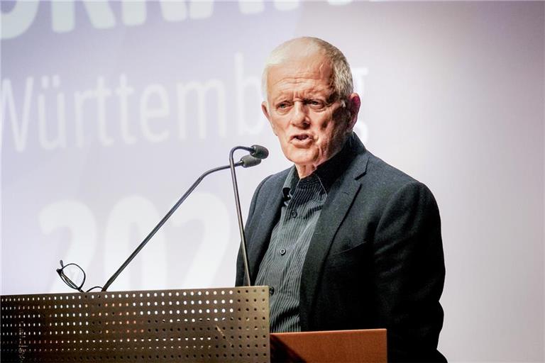 Kritischer Geist: Fritz Kuhn bei der Langen Nacht der Demokratie im Oktober 2024 in der VHS.