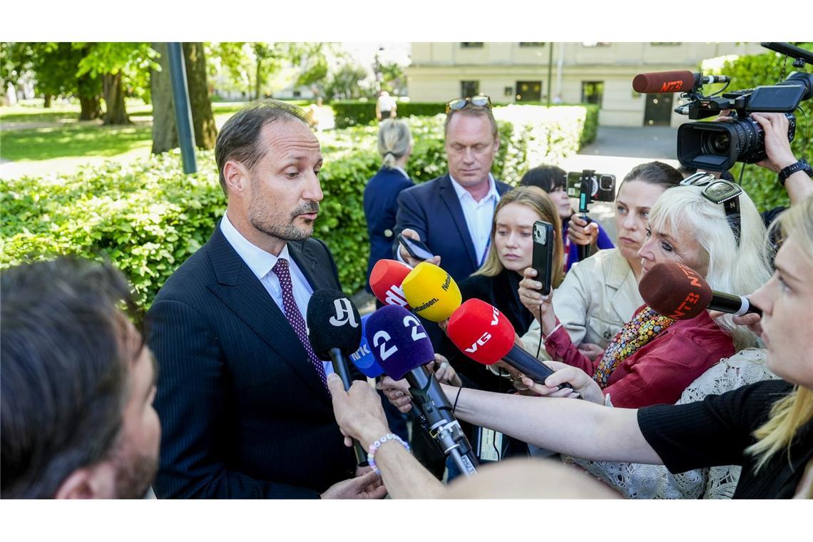 Kronprinz Haakon steht Rede und Antwort zu Krisen und Krankheiten. (Archivbild)