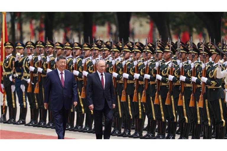 Kurz nach US-Präsident Donald Trump wird auch Kremlchef Wladimir Putin in Peking empfangen.