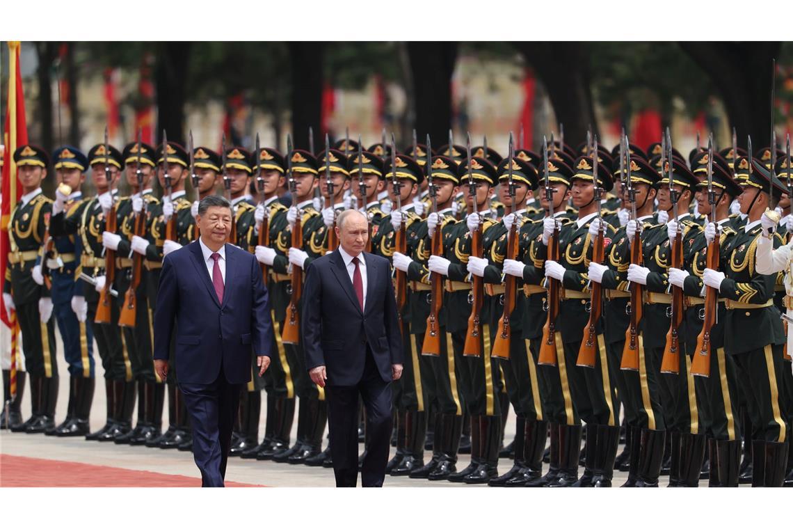 Kurz nach US-Präsident Donald Trump wird auch Kremlchef Wladimir Putin in Peking empfangen.