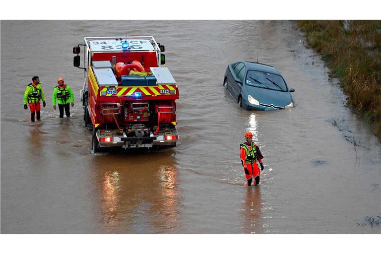 Kurz vor Weihnachten stehen Teile von Südfrankreich unter Wasser.