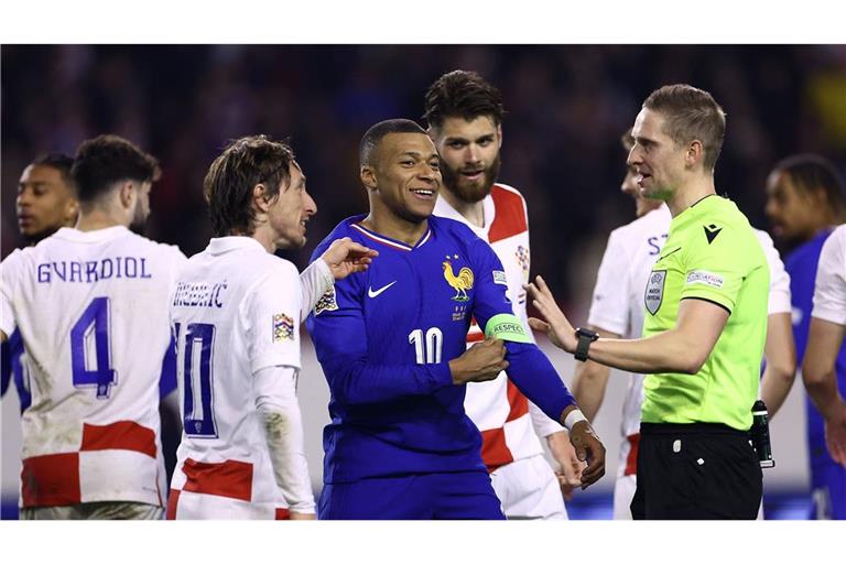 Kylian Mbappé unterlag mit Frankreich in Split.