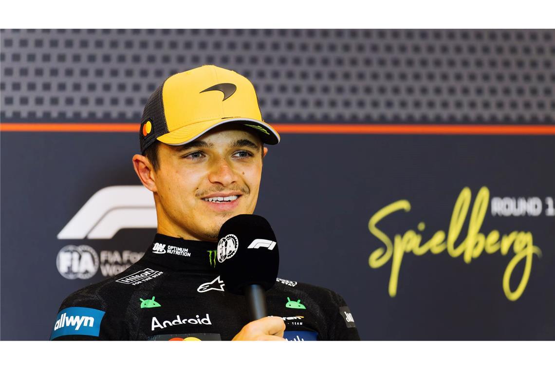 Verstappens "Auto unfahrbar" - Norris holt Formel-1-Pole Lando Norris hat nach seinem Kanada-Desaster wieder gute Laune.