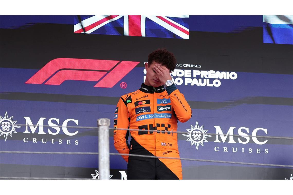 Lando Norris muss immer wieder auch Buhrufe aushalten.