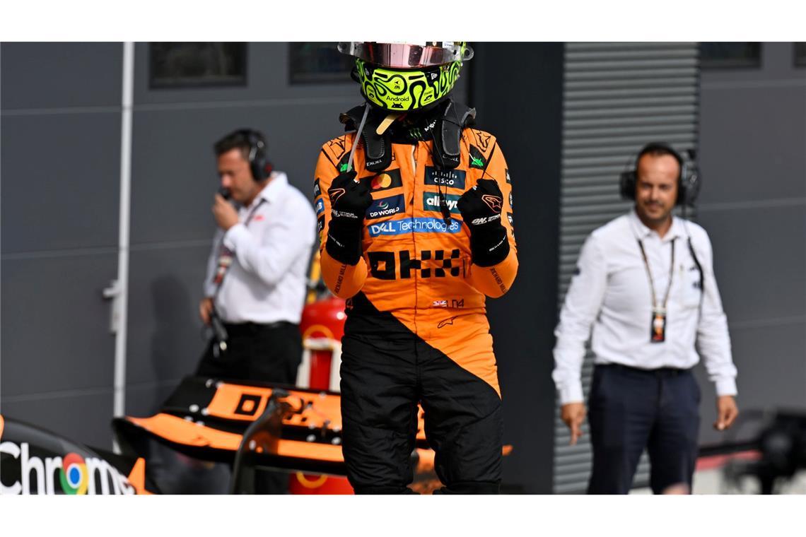 Norris-Poker geht auf: 200. Formel-1-Sieg für McLaren Lando Norris setzte in Ungarn auf eine gewagte Strategie und gewann.