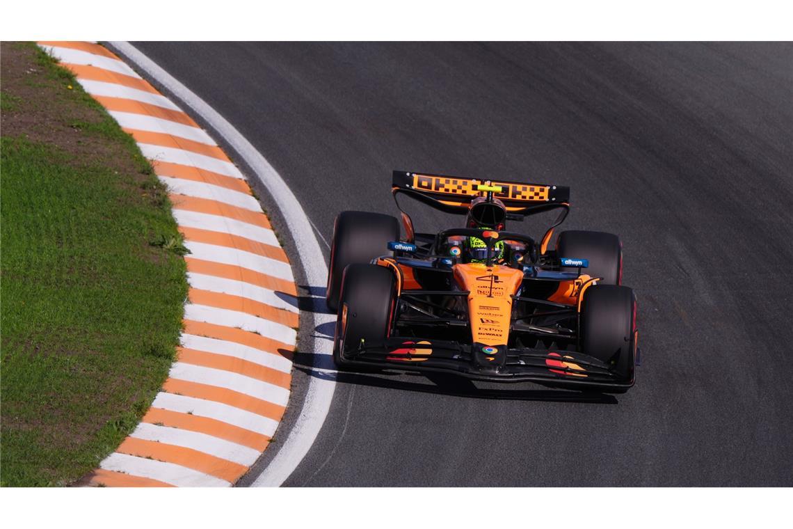 Piastri setzt sich in Zandvoort durch - Verstappen Dritter Lando Norris war schnell unterwegs.