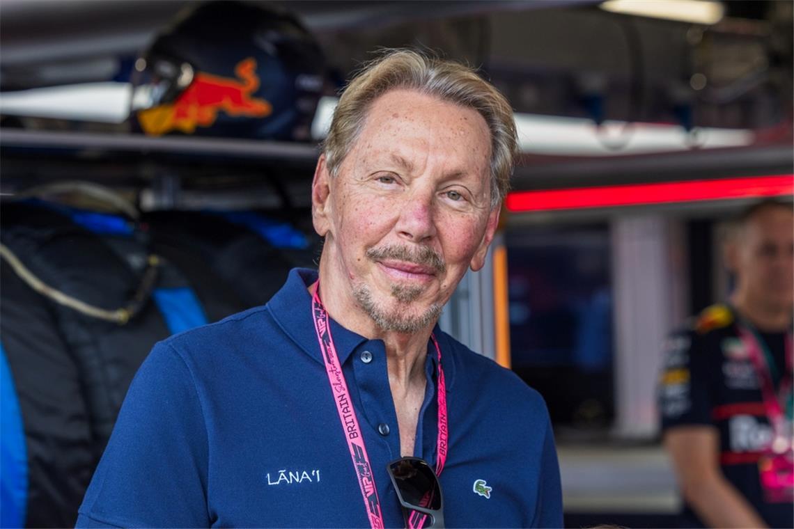 Larry Ellison – Oracle-Kursrutsch kostet Ellison 34 Milliarden Dollar – er fällt auf Rang sechs.