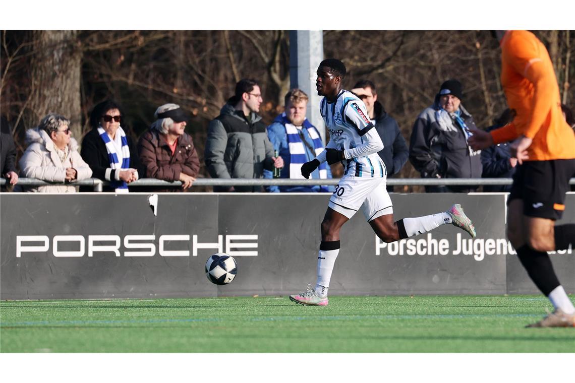 Laufstark: Abdoulie Mboob, der vom Oberligisten Türkischer SV Singen kam.