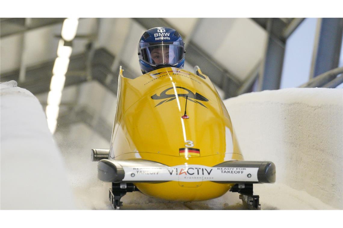 Laura Nolte flippt nach WM-Silber im Monobob völlig aus Laura Nolte kämpft bei der Monobob-WM in Lake Placid mit um die Medaillen.
