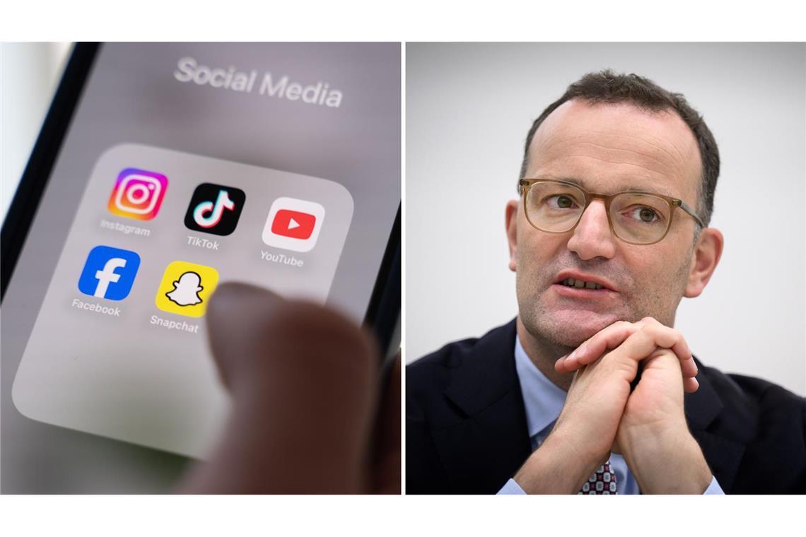 Spahn: Union diskutiert Altersgrenze für Social-Media Laut dem Fraktionsvorsitzenden der CDU/CSU Jens Spahn wird in der Union eine Altersgrenze für Social Media diskutiert.