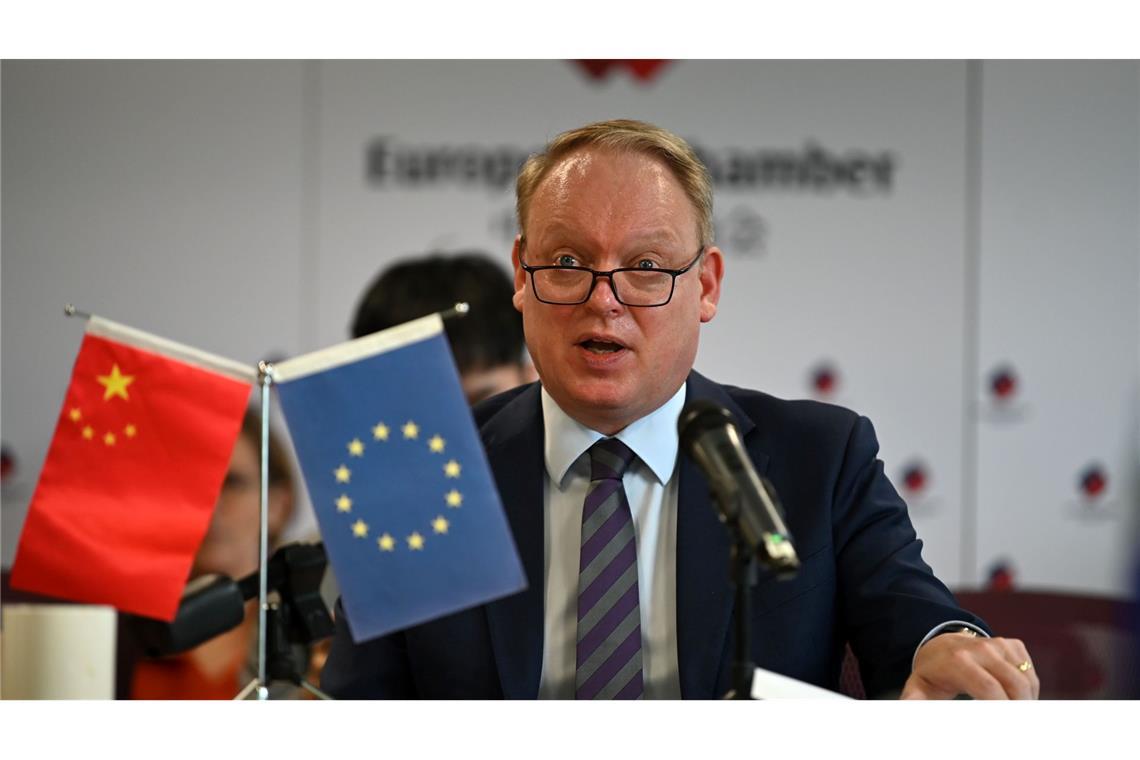 EU-Handelskammer in China: Zukunft mit Trump unklar Laut der EU-Handelskammer-Präsiden Jens Eskelund isolieren europäische Firmen in China ihr Geschäft vom Rest der Welt. (Archivbild)