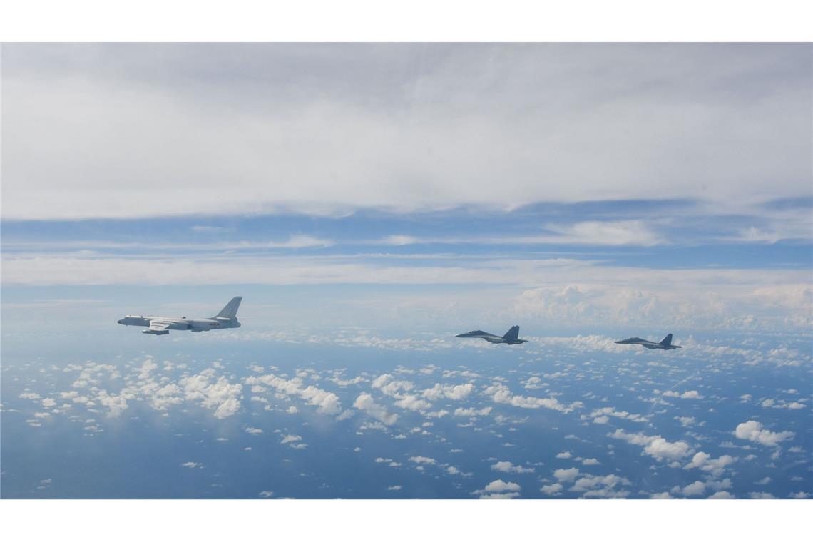 China beendet nach zwei Tagen Militärmanöver vor Taiwan Laut des taiwanischen Verteidigungsministeriums waren dutzende Flugzeuge um Taiwan gesichtet worden. (Archivfoto)
