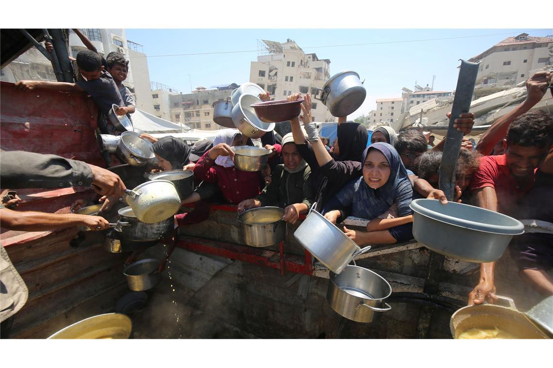 Netanjahu beschwört Sieg - "Hamas will keinen Deal" Laut Israel haben in den vergangenen Tagen 23.000 Tonnen Hilfsgüter die Bevölkerung im Gazastreifen auf dem Landweg erreicht. (Archivbild)