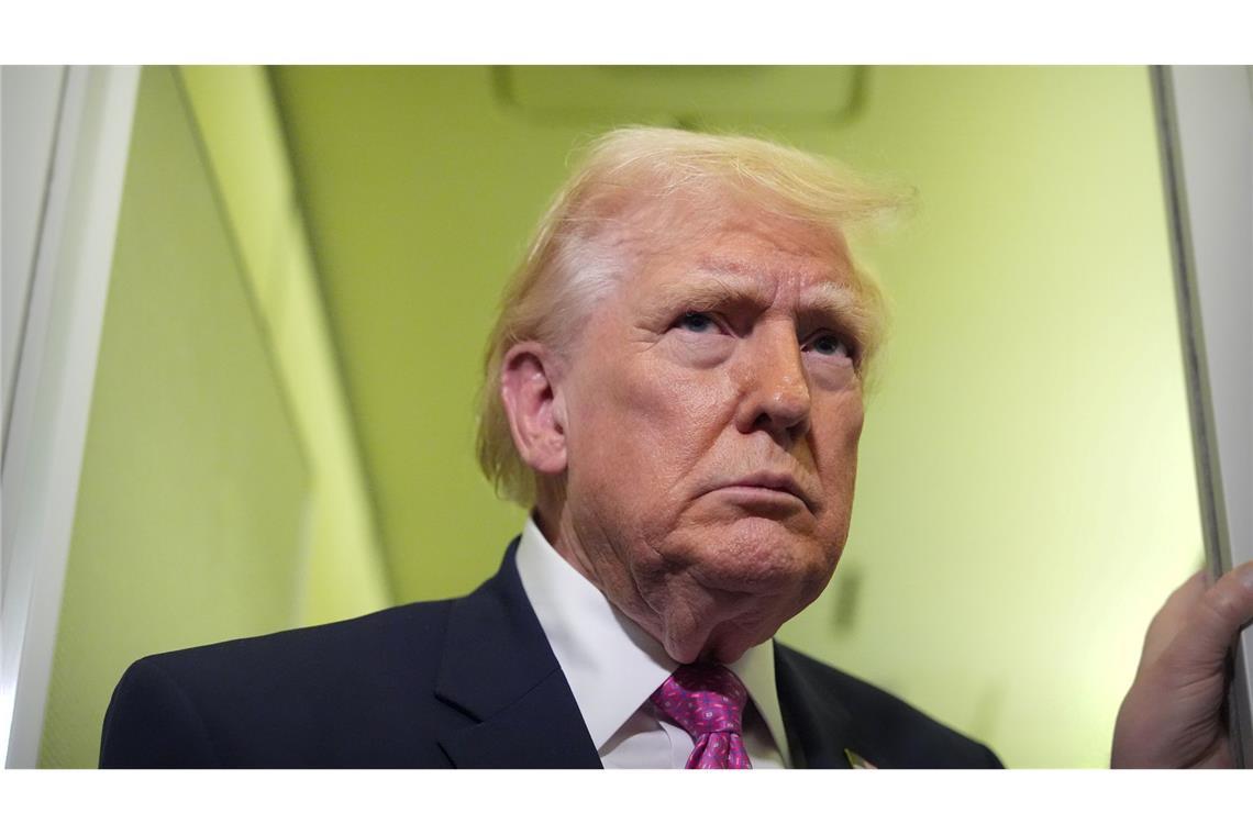 Laut Trump hat der Absturz des Kampfjets keinen Einfluss auf mögliche Gespräche. (Archivbild)