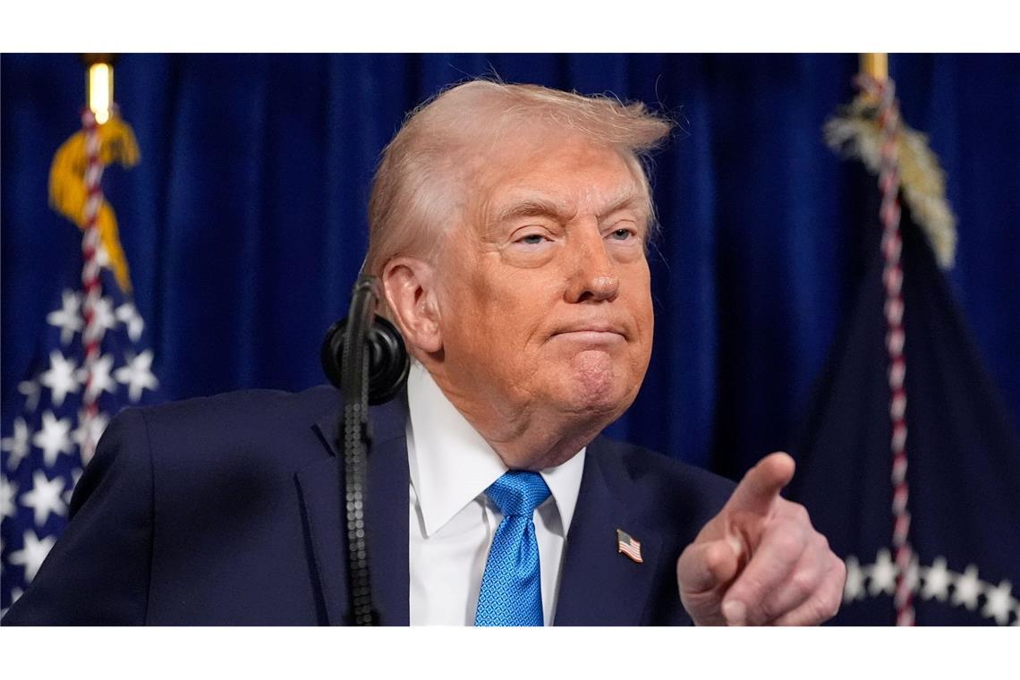 Laut Trump werden die USA das Land vorübergehend führen.