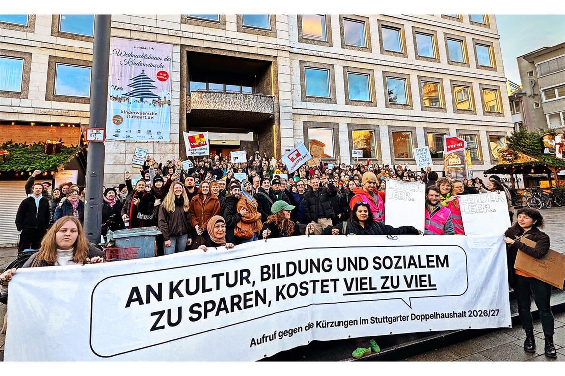 Lautstarker P=rotest gegen Kürzungen der Zuschüsse für den Kulturbetrieb.