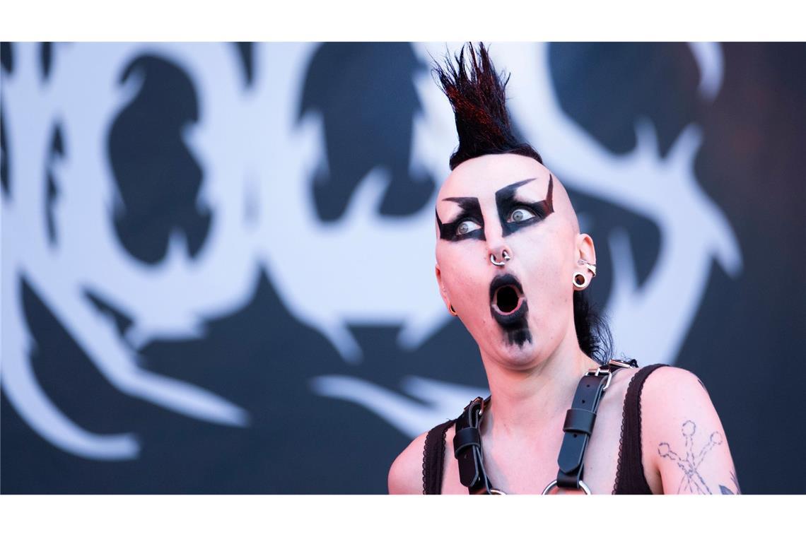 Bilder des Tages Leadsängerin Ditte Kroeyer von der dänischen Band Vulvatorious tritt bei dem Copenhell Festival auf.