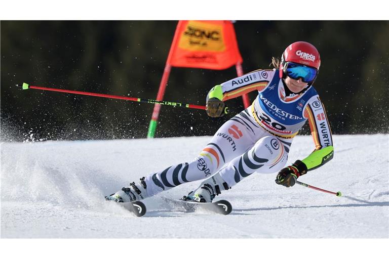 Lena Dürr zeigte im WM-Riesenslalom eine überraschend gute Leistung.