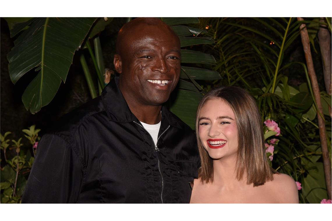 Entzückend: Leni Klum gratuliert Papa Seal zum Geburtstag Leni Klum und Papa Seal gemeinsam bei einer Premiere in Hollywood.