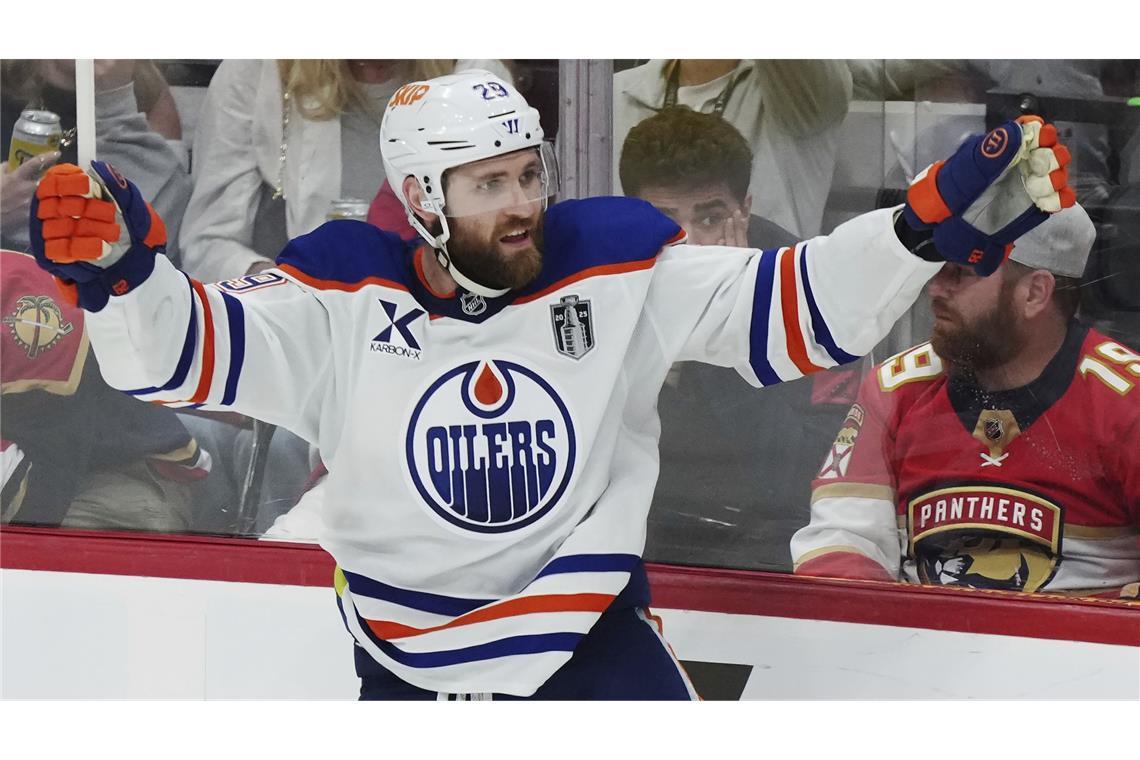 Draisaitl schießt Edmonton erneut zum Sieg Leon Draisaitl traf zum Sieg.