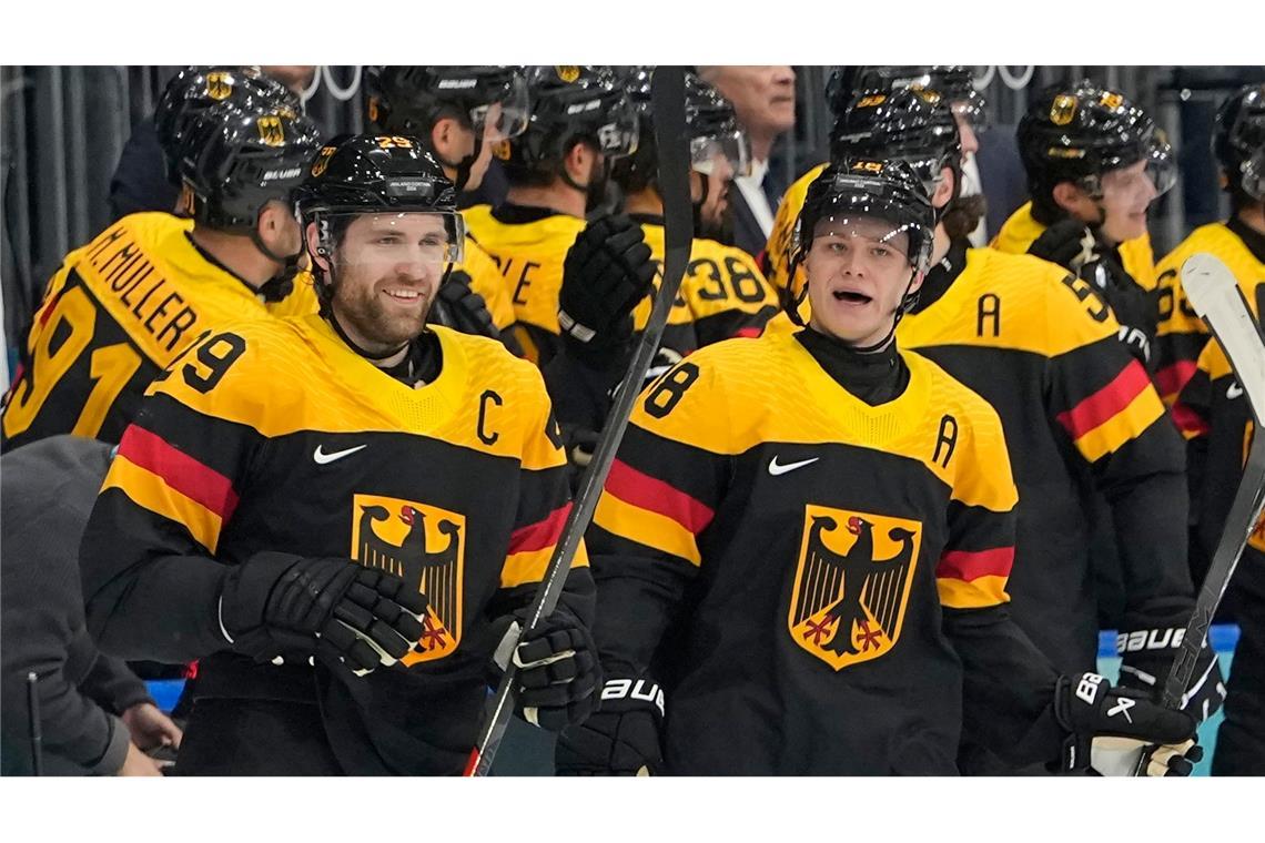 Leon Draisaitl und Tim Stützle führen Deutschlands Eishockey-Team zum Sieg gegen Dänemark