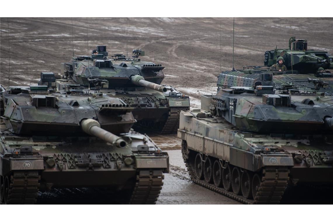 Trump fordert – und Deutschland rechnet Leopard-2-Panzer der Bundeswehr: 2024 erfüllte Deutschland das Zwei-Prozent-Ziel der Nato.