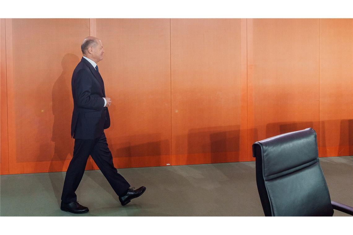 Letzte reguläre Kabinettssitzung mit dem geschäftsführenden Bundeskanzler Olaf Scholz (SPD).