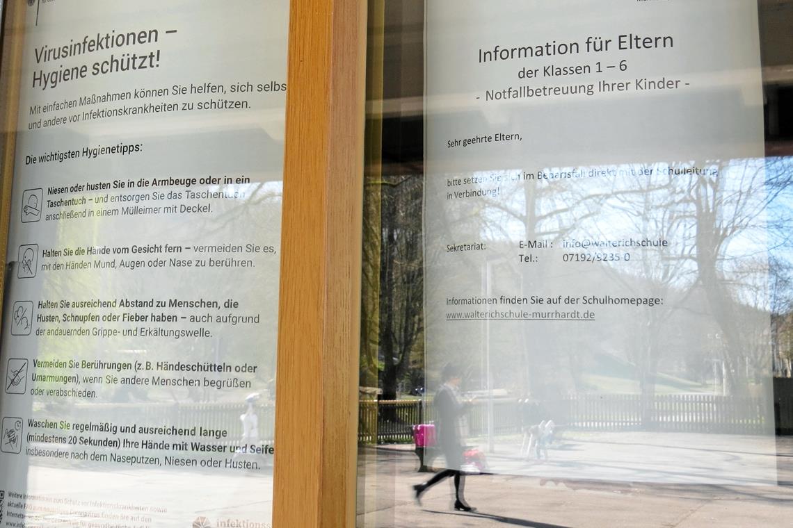 Abschied vom gewohnten Alltag Letzter Tag an der Walterichschule – wenn überhaupt wird nur noch eine Notbetreuung in der Einrichtung stattfinden. Foto: C. Schick