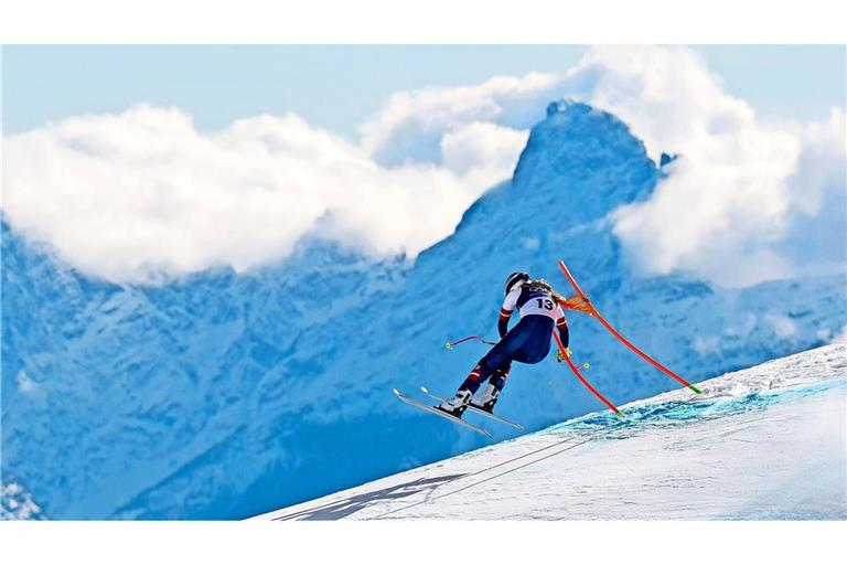 Lindsey Vonn stürzte schwer – sie startete trotz Kreuztbandriss.