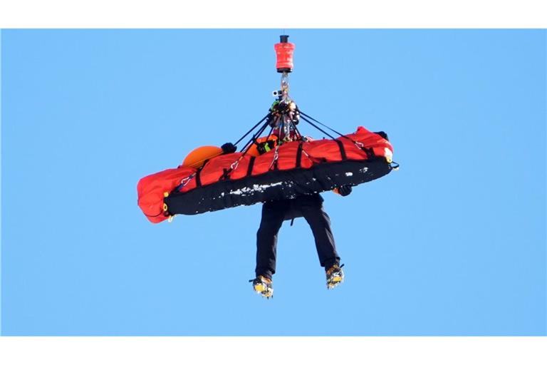 Lindsey Vonn wurde nach ihrem Sturz mit dem Helikopter abtransportiert. (Archivbild)