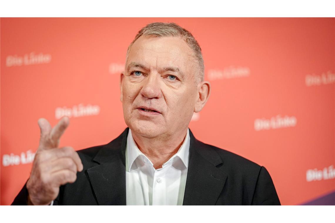 Linken-Chef Jan van Aken weist Antisemitismus-Vorwürfe zurück. (Archivbild)