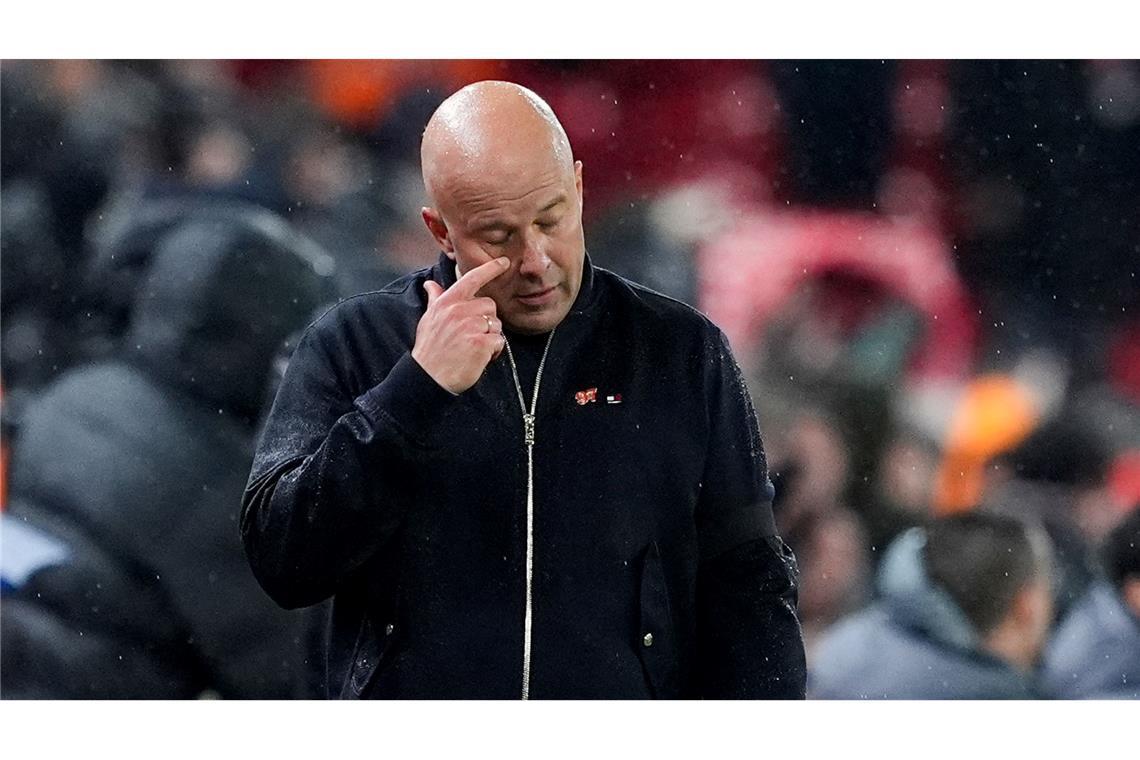 Liverpools Trainer Arne Slot reagiert.