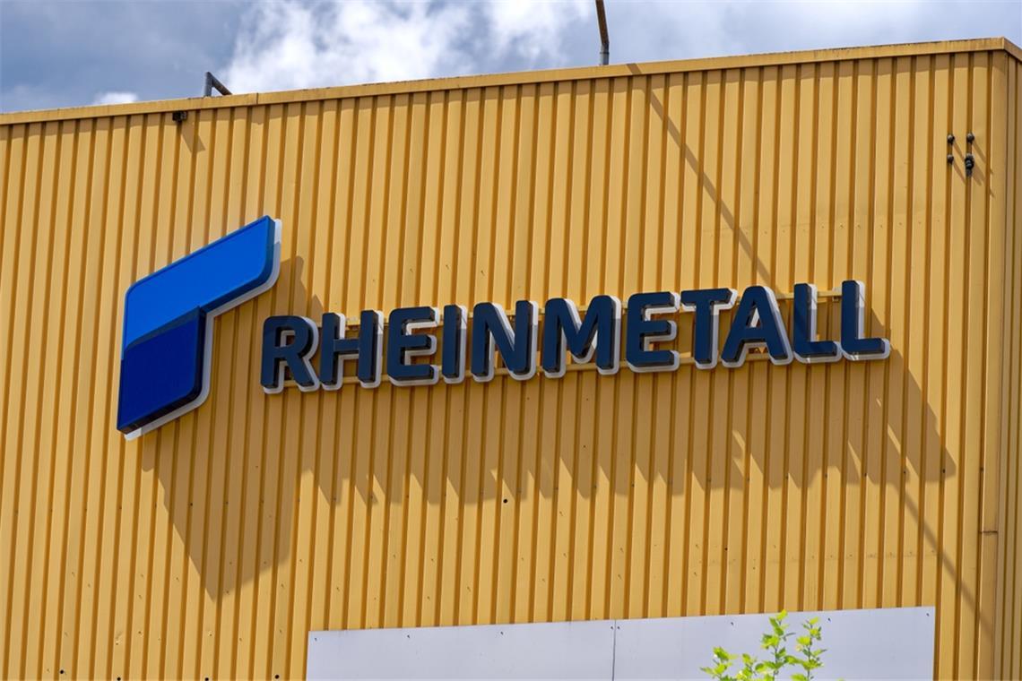 Warum fällt die Rheinmetall-Aktie? Logo der Rheinmetall AG.