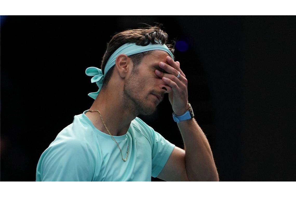 Lorenzo Musetti konnte sein Verletzungspech nicht fassen.