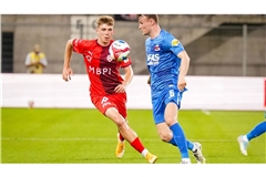 Luca Mack (früher FV Löchgau und VfB/li.) hofft noch auf den Aufstieg mit dem FC Vaduz.