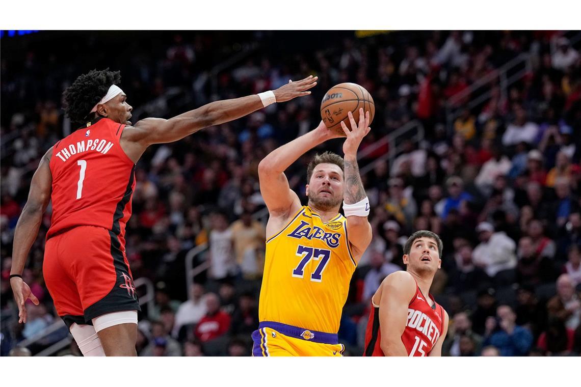 Luika Doncic dominierte gegen die Rockets mit 36 Punkten.