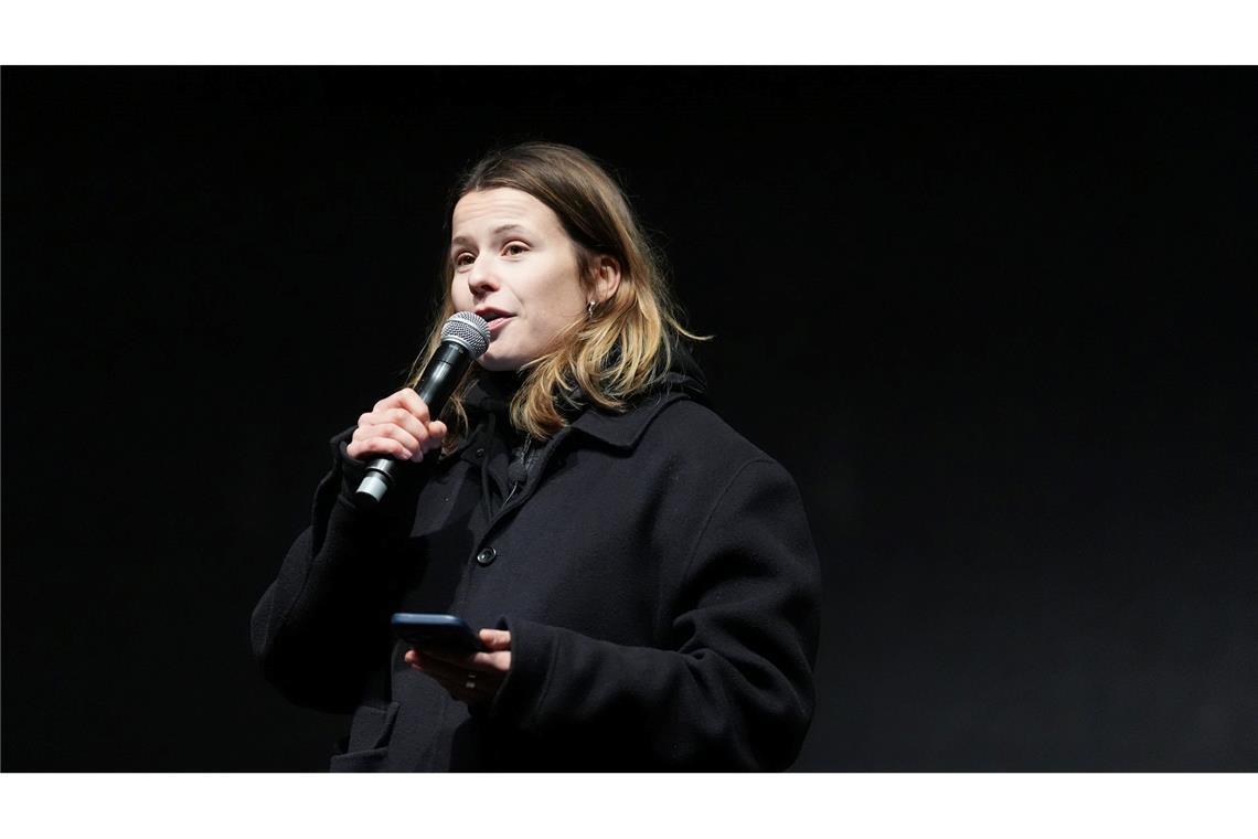 Luisa Neubauer sprach zum Abschluss der Veranstaltung.