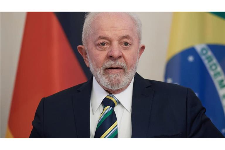 Luiz Inacio "Lula" da Silva war 2023 zu Besuch bei Bundespräsident Steinmeier im Schloss Bellevue.