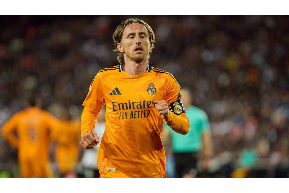 „Ewiger“ Luka Modric übertrifft Puskas-Rekord Luka Modric traf zum 1:1 in Valencia.