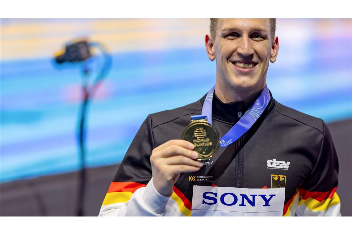 Lukas Märtens schaute sich heute die Finals in Ruhe auf der Tribüne an.