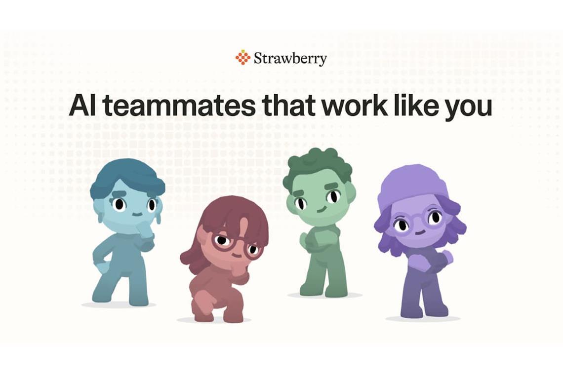 Lustige „Companions“ von Strawberry sollen die Arbeit erleichtern – so zumindest das Marketing-Versprechen.