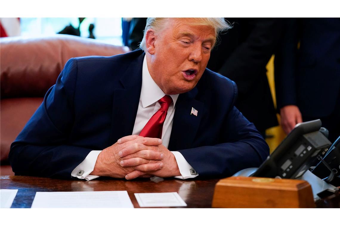 Trump: Friedensnobelpreisträgerin hat mich angerufen Machado habe ihm den Preis gewidmet, erzählte Trump nach dem Gespräch. (Archivbild)